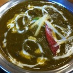 サンデスカフェレストラン - モモセット\1580　ほうれん草マトンカレー（カレーはカレーメニューから1種）