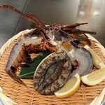 鉄板焼･焼肉 なにわ (リーガロイヤルホテル大阪) - 伊勢海老とアワビ