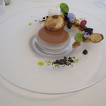 エスキス - デザート：バナナのフレーバーとチョコレートのスフレ2