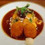ロムレット ソリオ宝塚店 - デミグラスソースオムライス＆カニクリームコロッケ