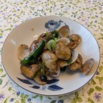 平瀬 - あさりオイスターソース 豆鼓炒め。
