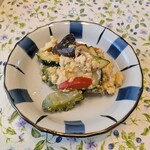 平瀬 - 野菜、ゴーヤチャンプル。