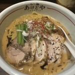 らー麺 あけどや - 胡麻味噌麺（1000円）＋中盛（100円）＋チャーシュー（400円）＝　1500円
