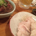 秀 - テッポウ刺し、湯がいてありますけど絶品です。