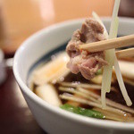 吾妻橋 やぶそば - 小ぶりながら脂が載った鴨/葱がタップリ！柚子の香りが心地佳し！