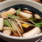 吾妻橋 やぶそば - 「天ぬき」と迷った末に「鴨抜き」を選択