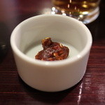 吾妻橋 やぶそば - お通し「蕎麦味噌」