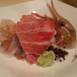 たつ福 - 刺し盛り・・。