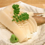 はてなのちゃわん - 長岡京産朝採り竹の子の刺身￥７８０　アク取り不要の新鮮さ☆♪