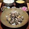 吾一 - 地鶏もも･ひね鶏炙り焼き定食(肉大 1,980円)
                  しまさざなみ地鶏もも肉･但馬ひねどりもも肉
                  新潟県産白米･鶏スープ入り味噌汁･柚子胡椒
                  濃厚卵と鶏そぼろ佃煮･柴漬けおろし
                  食後にアイスコーヒー付き