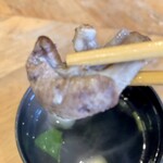 昼だけうなぎ屋 - うなぎの肝（ピンボケご容赦）