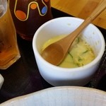 ライクオニオン定食山口 - 付け合せの茶碗蒸し