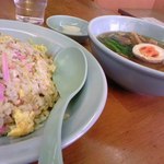 麺工房 天天 - 炒飯＋小ラーメン：850円