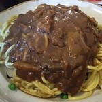 マウンテン - インディアンスパ(\750)、カレーはいたって普通。もうちょっとスパイシーだといいかな？@2015/4/11