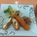 キッチン リード - Aランチ（海老、うずら、ササミチーズフライ）