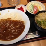 そば処 とう庵 - カツカレーと注文すると..