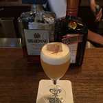 コーヒーハウス ニシヤ - ディサノーロ コアントロー オレンジジュース ミルク シナモンを使ったオリジナルカクテル（750円）
