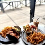 ブルー エントランス キッチン - 