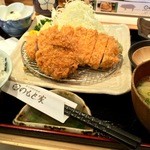 とんかつ いわい - 【特選】ロース＆ヒレのコンビ定食（201504）