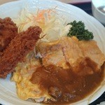 とんかつ しおん - 今日の日替り（ポークピカタのカレー等）(2015.4撮影）