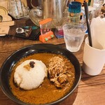ほんやら洞 - スパイシーチキンカレー、1,200円。