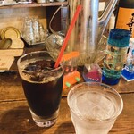 ほんやら洞 - アイスコーヒー、650円。