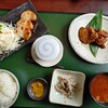 旬まる - 週替りランチ（蓮根の鋏み揚げ、鶏テキ）
