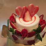 アイ ノノピアーノ 本通り店 - 薔薇とイチゴのキュートなチーズケーキ❤︎