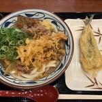 丸亀製麺 - 料理写真:肉鬼おろしぶっかけといわし天ぷら
