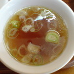 偕楽 - 201504チャーハン￥750 スープ