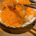 立呑中華 四二六 - 海老と溢れとびっこの紹興酒漬けアップ