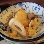 あさくさ - わらび、ちくわ、いとこんにゃくなどの煮物