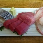 庶民 - 2015年4月　〆鯖、鯛、鮪(占めて税込1000円)