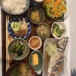 よし紀 - ランチよし紀御膳アジ煮付け2,200円