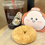 ミスタードーナツ - 料理写真:カフェインレスアイスコーヒー
もっちゅりんきなこ