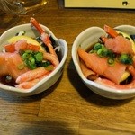 ふうすけ - お通し(逆算すると540円+税×2か)