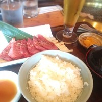 喜福世 - ランチで和牛が900円。うまー
                昼から生ビールももちろん飲む。