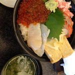 すしざんまい 新橋店 - 北海丼大盛り 964円
