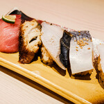回転寿司 みさき - 料理写真:みさきの夏を食べ尽くし五貫盛り