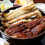 うな丼 うなふく - 料理写真:うな丼 白黒(たれ、しろ、八切れ)