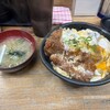 まるはのかつ丼 - カツ丼（てんこ盛り）＆たまご追加