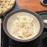 寒ざらしそば 芦生 - 「七分づき米御飯」