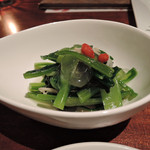 海辺のダイニング KISAMA - 旬の島野菜とアロエのおひたし　ズームアップ