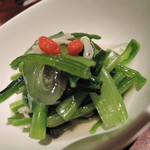 海辺のダイニング KISAMA - 旬の島野菜とアロエのおひたし　ズームアップ