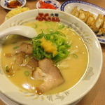 Oosaka Fukuchan Ramen - 2015/3大阪とんこつラーメン、餃子