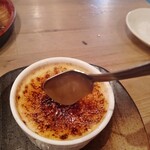 串天 創作Dining ゆるり - バーナーでキャラメリゼしてくれるクリームブリュレも最高