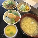 味彩 sowaka - 豚こまてき・冷やし中華そうめん・椿こんにゃく酢味噌・とうもろこしのすり流し＆玉子スープ