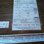 一蘭 - 【2015.4.19(日)】オーダー表と食券