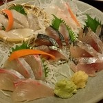 きぐら茶屋 - 刺身五点盛り