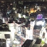 日本料理 旬彩 - 案内された席からは渋谷の夜景が一望